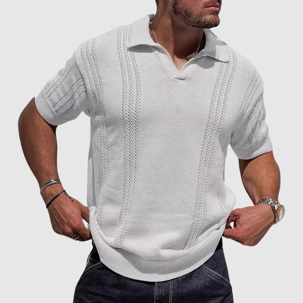 Aurelio Retro Knit Polo