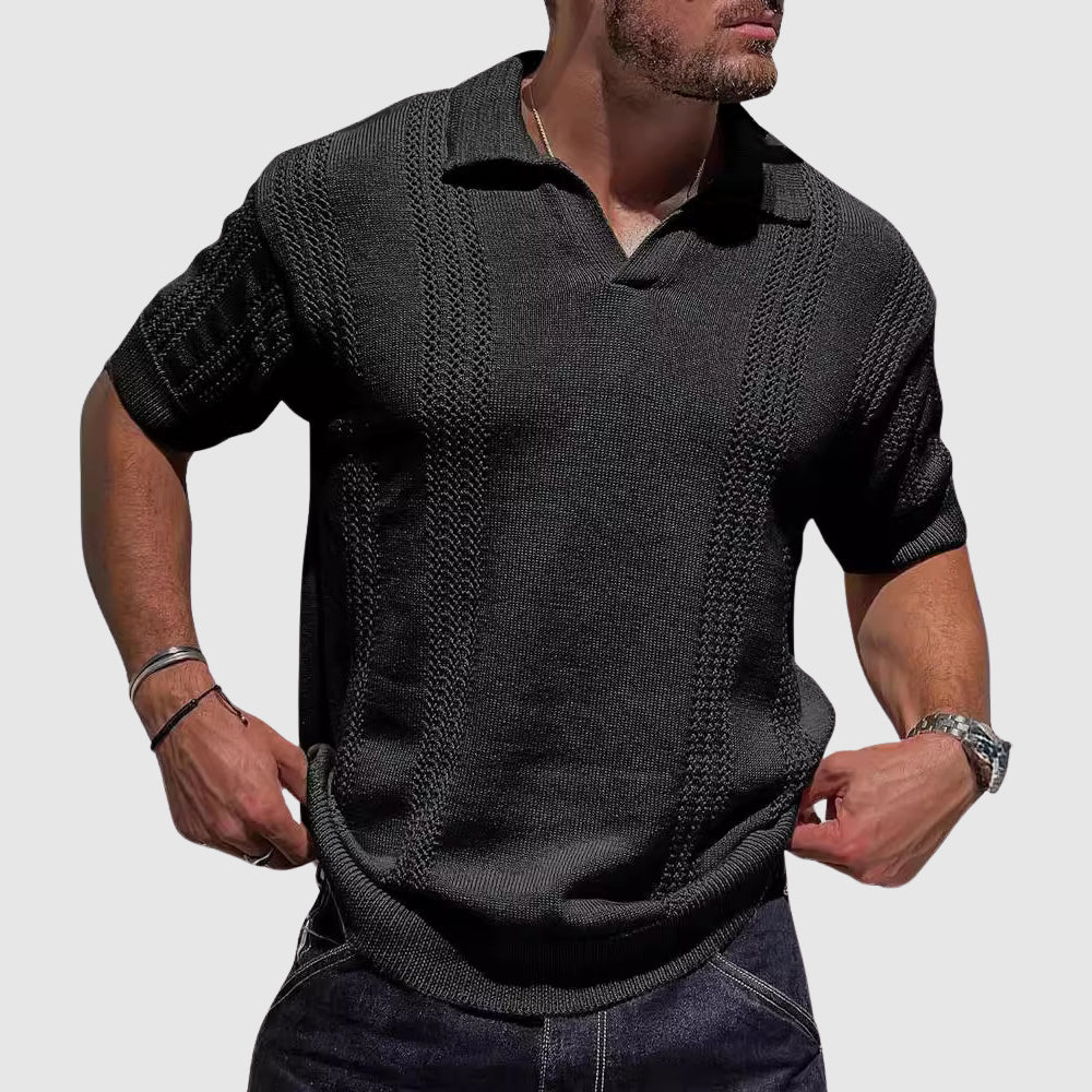 Aurelio Retro Knit Polo