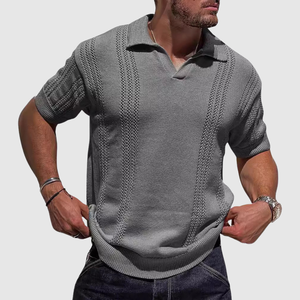 Aurelio Retro Knit Polo