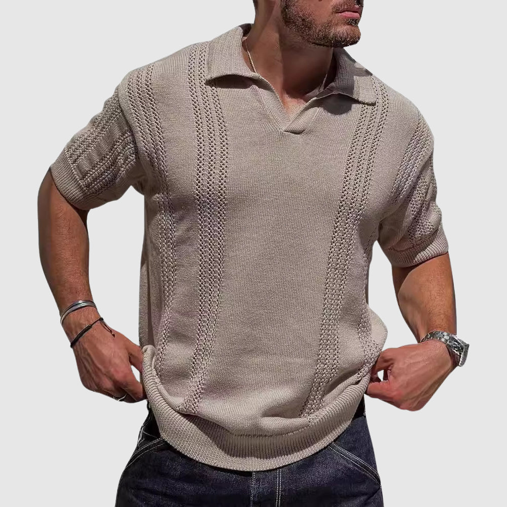 Aurelio Retro Knit Polo