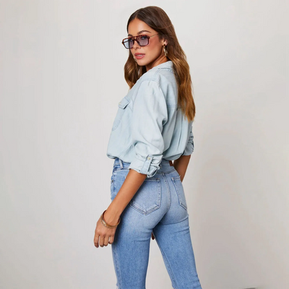 Brooke Denim Button-Up