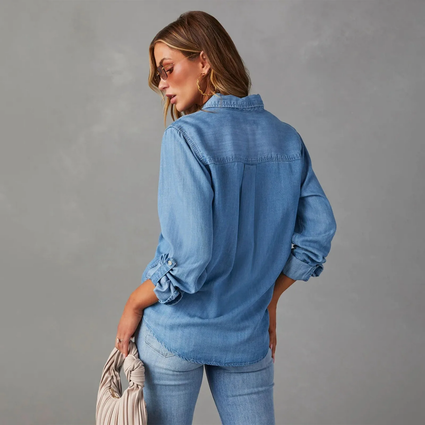 Brooke Denim Button-Up