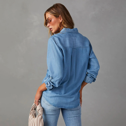 Brooke Denim Button-Up