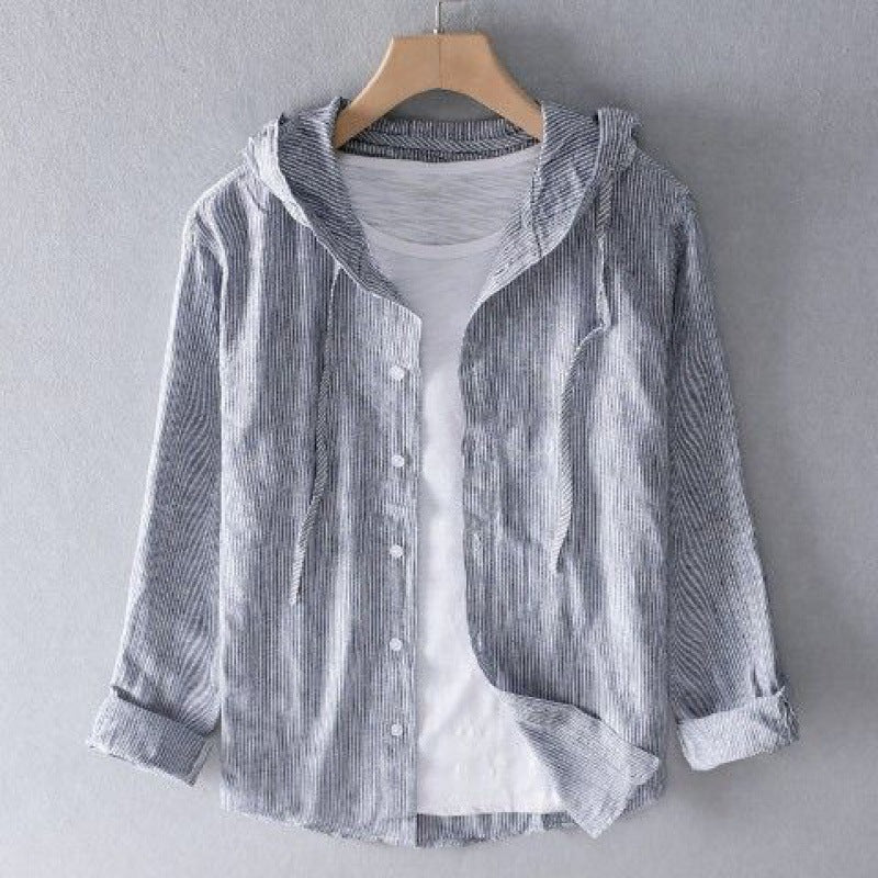 SOLIS LINEN HOODIE