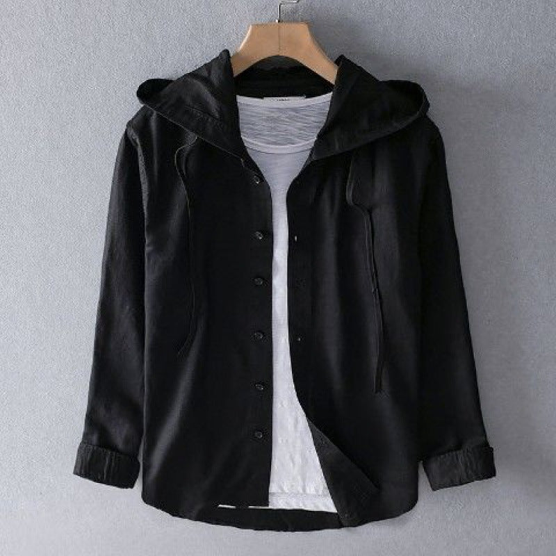 SOLIS LINEN HOODIE